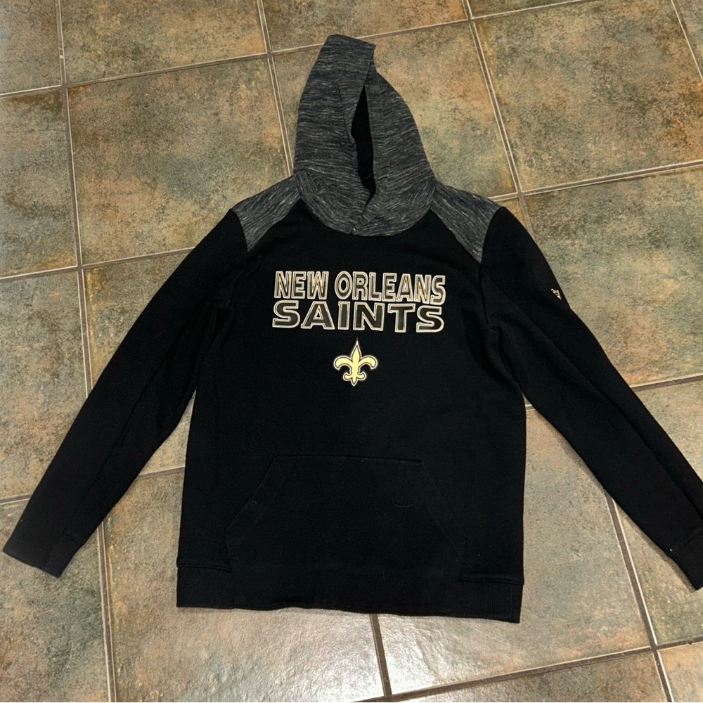 NFL New Orleans Saints Black and Gray Sweater